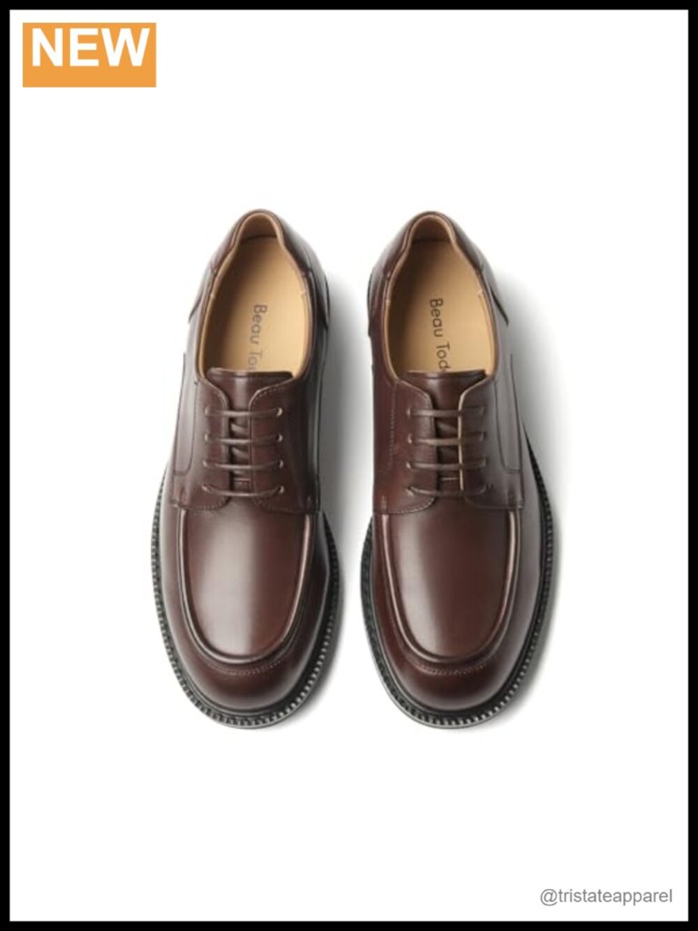 Leather Oxford Shoes Women Business Casual Comfortable Low Heel Lace Up